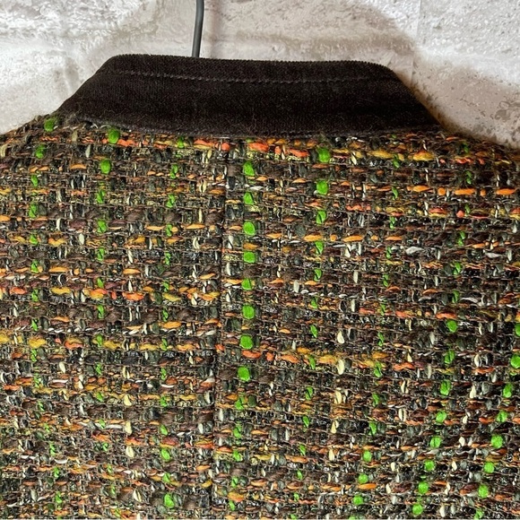 TALBOTS Jacket Women’s Sz‎ 10 Petite Brown Tweed Short Blazer - Picture 12 of 12